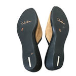 Cole Haan Women Tan Suede Perforated Slip On Mules Shoes 8 Photo 1