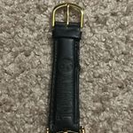Tommy Hilfiger women’s vintage black/gold genuine leather adjustable wristwatch Photo 6