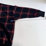 Torrid NWT Black Red Plaid Brushed Waffle Surplice Drop Shoulder Top Size 3X Photo 7