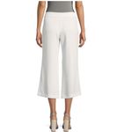 Alice + Olivia White Benny Crepe Cropped Drawstring Pants Size 0 Photo 2