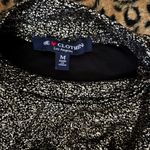 Stunning Strapless Black Glitter Dress Size M Photo 2