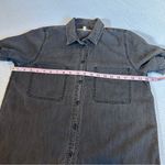 Madewell Charcoal Black Short Sleeve Button Down Shirt Small Photo 4