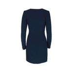 Maje ✨HP✨Renie V-neck Long-sleeve Wrap In Navy Blue Viscose Short Casual Dress✨ Photo 8