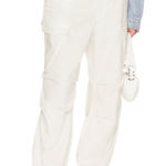 AGOLDE Ginerva Cotton Cargo Pants white size small Photo 0