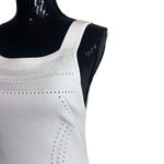 Cushnie et Ochs White Sleeveless Dress Size Large Fit & Flare Knit Midi Designer Photo 6