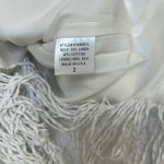 Adam Lippes  White Fringe Pencil Skirt Photo 3