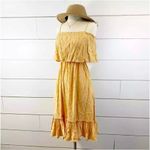 Beachgold Bali Alba Frankie Boho MIDI Dress Gold Photo 5