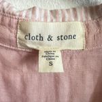 Cloth & Stone  Striped Button Up Short Sleeve Lightweight Minimalist Small Photo 3