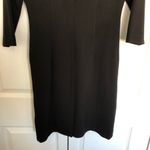 Calvin Klein Black 3/4 Sleeve Ruched Front Sheath Dress Size 4 Photo 7