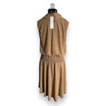 Soft Surroundings Womens Dress Sz Petite M PM Tan Kerry Cowl Neck Sleeveless NEW Photo 5