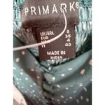 Primark  Polka Dot Hi-Lo Button Sleeveless MIDI Dress Blue Size 4 Prep Minimal Photo 5