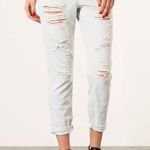Topshop  Moto Ripped Destroyed Jeans Light Blue Wash 28 Photo 0
