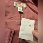Talbots  Silk Shantung Jacket Blazer Elegant Party Dusty Rose NWT Open Front 20 Photo 2