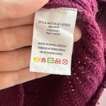 RDI Berry/Purple/Maroon Oversized Knit Cozy Sweater, Leggings Sweater, Size XL Photo 5