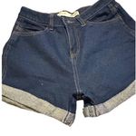 Denim & Co Women’s Denim Co Blue Short Shorts with Cuffs Size 6 Sku 2549 Photo 0