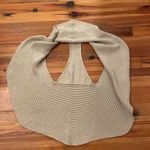 Pure Handknit Tan Knit Cotton Cardigan Sweater Vest Womens Small / Medium Brown Size undefined Photo 3