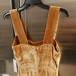 Reformation 💕💕 Emira Velvet Dress ~ Gold 2 NWT Photo 13