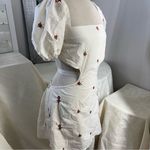 Source Unknown Elegant White Floral Dress Photo 1