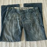 7 For All Mankind  Low Rise Wide Leg Flare Bootcut Jeans Sz 29 Distressed Photo 1