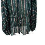 Roller Rabbit  Mateaus Linden Top Blouse Cotton Gauze Peasant Green Size XL Photo 5