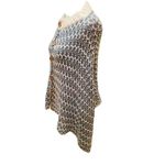 Simply Noelle  Slate Blue & Cream Button Down Poncho/Shawl/Shrug-One Size Photo 12