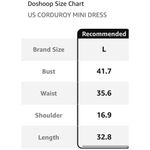 NEW Green Corduroy Mini Zip Up Dress with Pockets L NO BELT Size L Photo 5