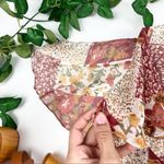 G.H Bass & Co vintage floral patchwork design blouse Will fit as a small. Pink Photo 2