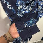 Lane Bryant NWT Long-Sleeve Belted Midi Shirt Dress In Navy Blue Size 22 Photo 11