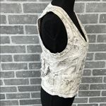 Anthropologie  Tiny Duck Floral Print Ruffled "Tussle And Bustle Vest" Top Size 0 Photo 3