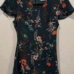 Urban Outfitters Green Floral Short Sleeve Romper Photo 0