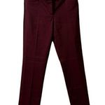 Loft Ann Taylor  ZOE Ankle Trouser Pants Maroon Size 6 EUC #7962 Photo 0