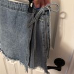 Happily Grey Wrap Denim Skort size 9 Blue Photo 1