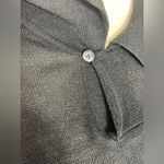 Liz Claiborne XL Black Silk Hidden Button Tunic Long Sleeve Sweater Collared XL Photo 5