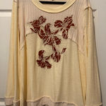 POL  Cream and Brown Floral Blouse Photo 0
