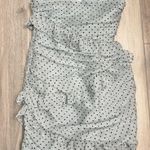 Hello Molly NWT Mimosa Time Blue and Black Polka Dot Ruffle Mini Dress- Size 4 Photo 6