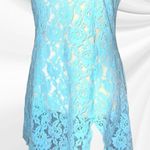 St. Eves aqua blue sheer lace nighty Size M Photo 4