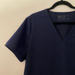 FIGS  Navy Blue Casma Two Pocket Scrub Top Uniform Medical Women's size XL Photo 3