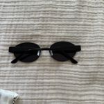 Free People Black Oval Sunglasses Photo 2