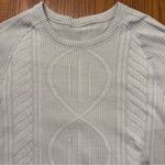 Lululemon Run: Swiftly Tech Geometric Pattern Long Sleeve Top Light Gray Size 2 Photo 4