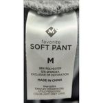 Members Only Members Pants Womens Size Medium Grey‎ F2522G302 Drawstring Waist Loungewear Photo 2