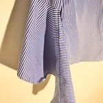 Kontrol  Striped Bell Sleeve Blouse with Floral Embroidery – Size Small Photo 4