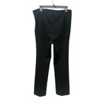 Trina Turk  Black Wide Leg Straight Size 10 Side Zip High Rise Dress Pants #AA2-3 Photo 7