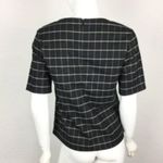 41 Hawthorn Black Knit Back Zip Top Small Career Stretch Minimal Photo 2