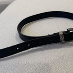 Brandy Melville  Black Belt with Silver Buckle Photo 0