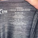Zyia  black striped athletic short sleeve S  sporty shirt Photo 2