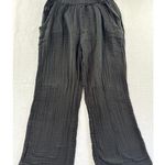 Women’s Rip Curl Ribbed Flare Pants – Black – Size S Photo 0