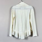 Anthropologie Maeve x Addie Cowl Neck Ruffled Hacci Knit Sweater XS Photo 4