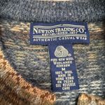Vintage 90s Newton Trading Co 100% Wool Nordic Fair Isle Cardigan Sweater M Size M Photo 2