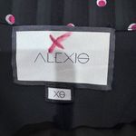 Alexis  WOMENS XS Black Wide-Leg Pants with Red and White Dots Photo 5