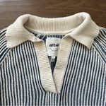 Aerie Sugar Rush Chenille V-Neck Collared Sweater Photo 3